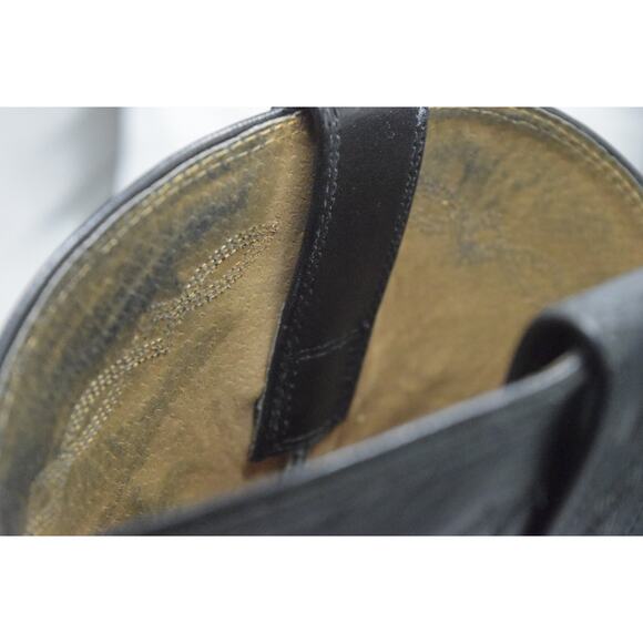 Ariat Men's Black Leather Roper Western Boots Sz 13EE WIDE Gentle Wear - Picture 5 of 10